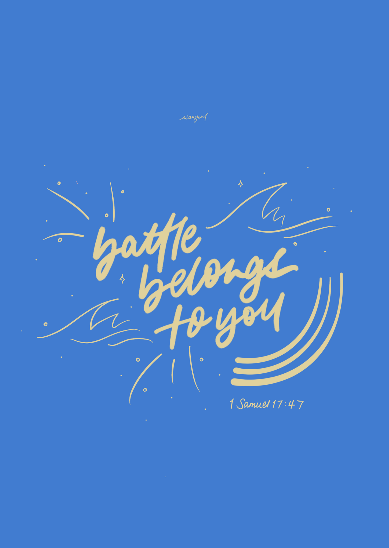 Handmade Scripture Calligraphy Postcards