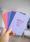 Handmade Scripture Calligraphy Postcards