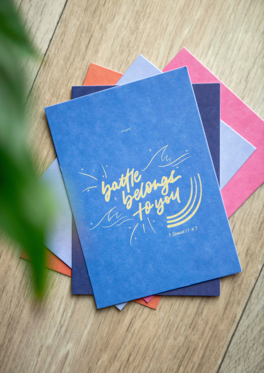 Handmade Scripture Calligraphy Postcards