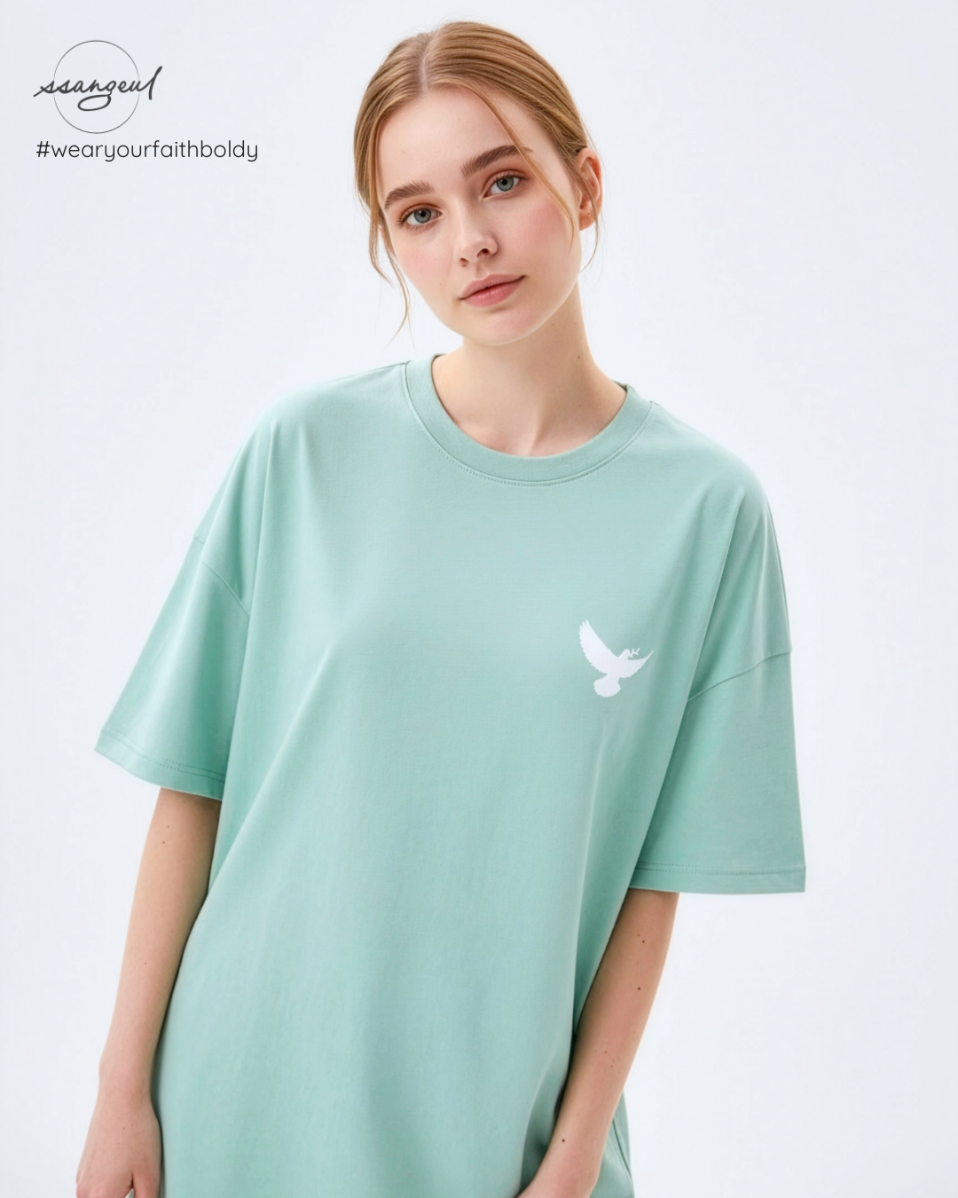 Jesus The Way, The Truth & The Life | John 14:6 - NAVY CALLIGRAPHY Unisex Pure Cotton T-Shirt