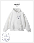 Surely Goodness and Mercy | Psalms 23:6 - Oversized Hoodie (White & Greys)